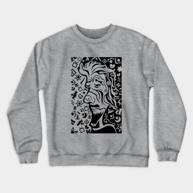 Caricature Portre Crewneck Sweatshirt by Slezengear